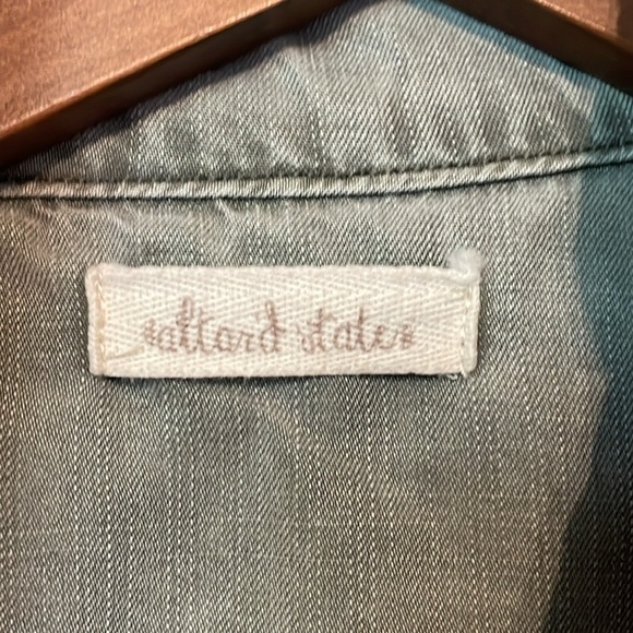 Altar’d State olive gray utility vest size small vest with pockets EUC - Picture 3 of 8